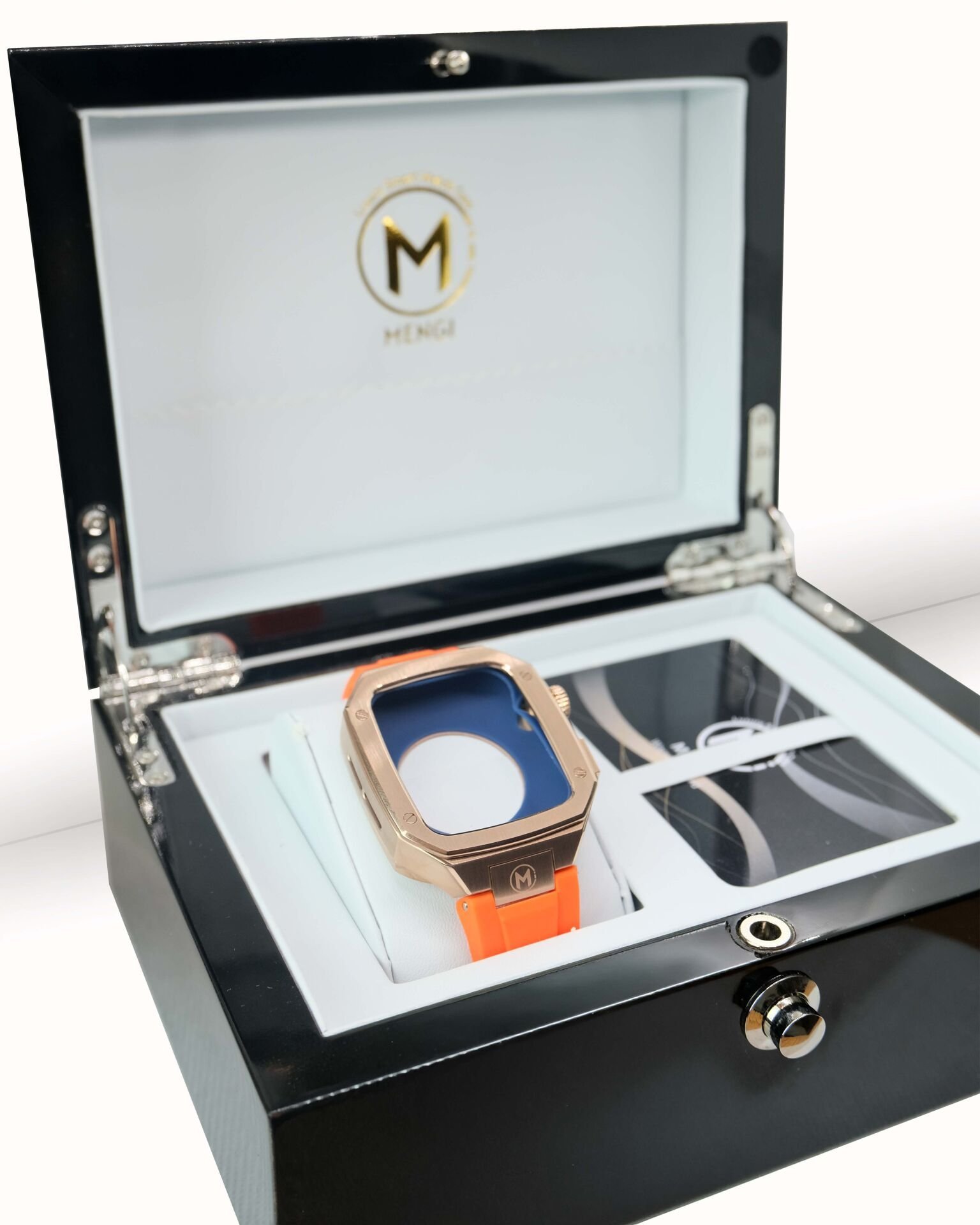 Orange Silicone Strap and Case